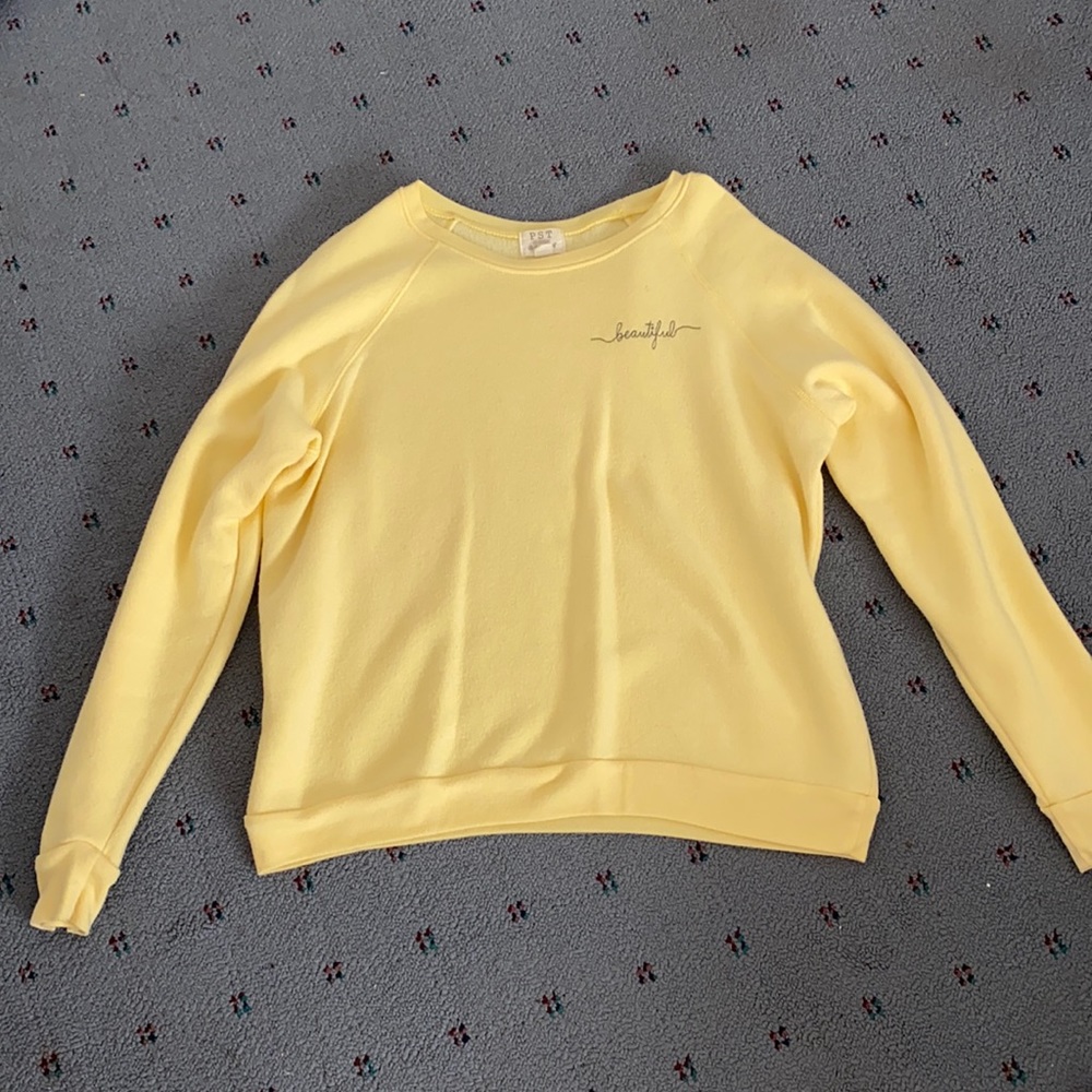 Yellow PST sweater